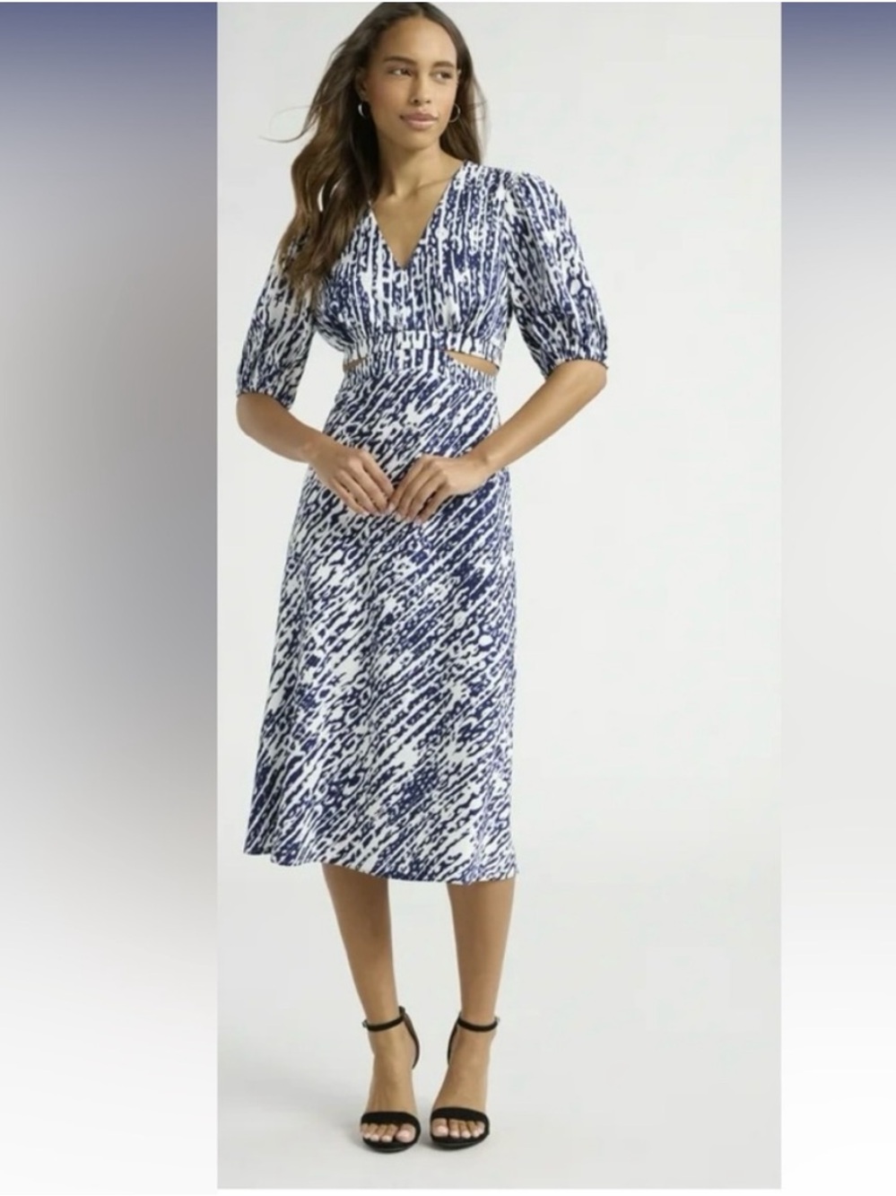 Sofia Vergara Satin Jacquard Dress